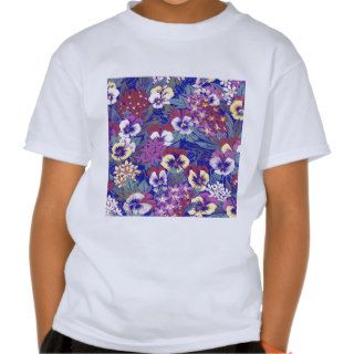 Pansy Print T shirt