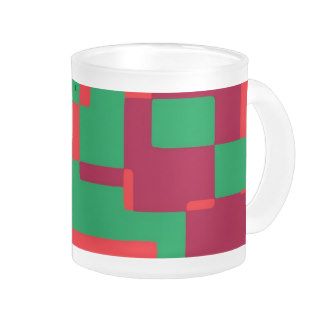 abstract art Christmas design Coffee Mugs