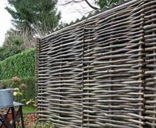 Haselnuss Zaun mit 180 x 150cm Modell Sommer   Sichtschutzzaun Garten