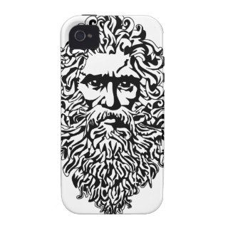 Old Bearded Man Design Vibe iPhone 4 Case