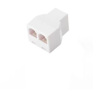 CE TECH 2 Way Telephone Splitter   White 303 4C WH