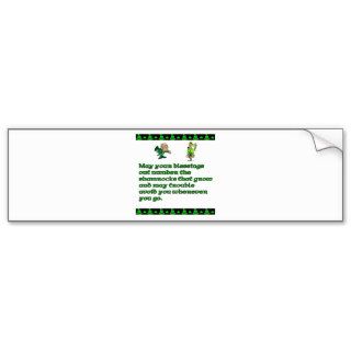 My your blessing out number the shamrocks bumper sticker