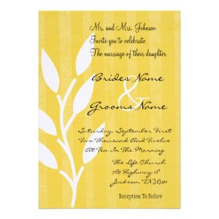 Yellow Vintage Background Wedding Invites