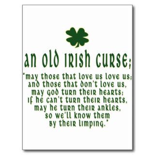 an old irish curse postcards