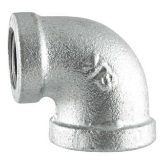 LDR Industries 3/4 in. x 1/2 in. Galvanized Iron 90 Degree FPT x FPT Reducing Elbow 311 RE 3412