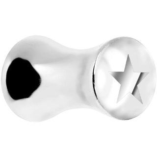 4 Gauge Clear Acrylic Star Saddle Plug Body Piercing Plugs Jewelry