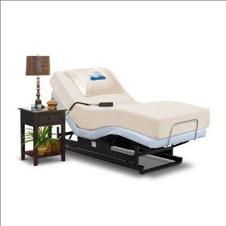 Twin XL Sleep EZZ Standard Adjustable Headboard Hugger Bed with Massage  