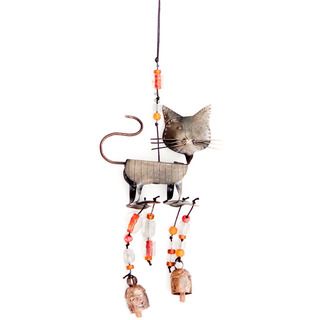 A Cat's Walk 3 D Wind Chime (India) Garden Accents