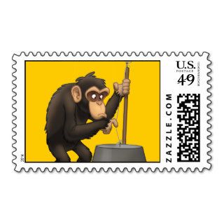Washtub Bass Playin’ Chimp Stamps