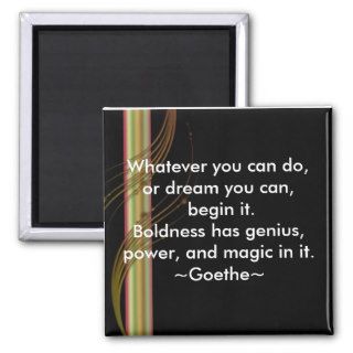 Begin Goethe Motivational Magnets