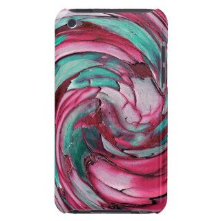 Pink N Teal Abstract iPod Touch case