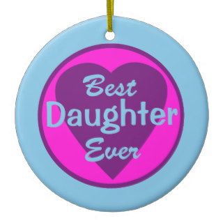 Best Daughter Ever Personalized Ornament