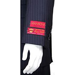 Men's Fine Pinstripe Two button Wool Suit Suits