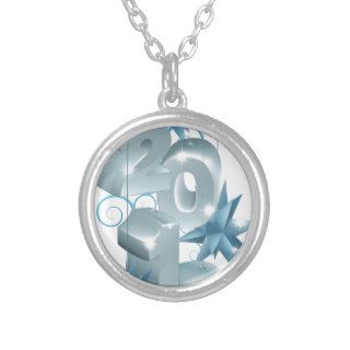 Silver and Blue Christmas 2013 Ornaments Pendant