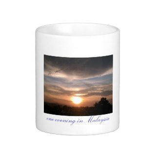 mugs with sunset photo