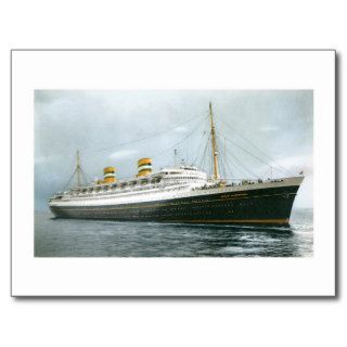 SS Nieuw Amsterdam Holland America Ship Postcards