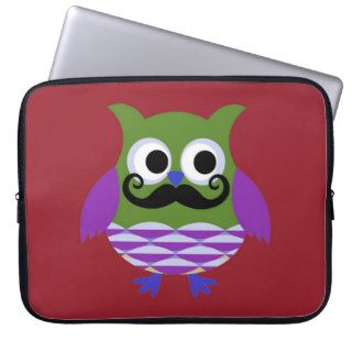Retro Owl Laptop Sleeve