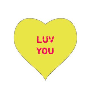 Design a Yellow Conversation Heart Sticker