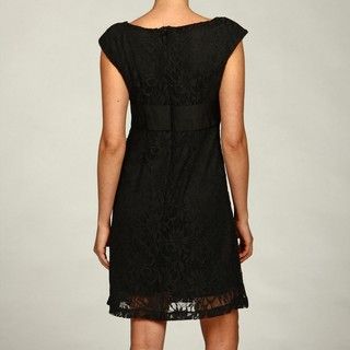 Clarie Women's Black Lace Empire Waist Dress Clarie Evening & Formal Dresses