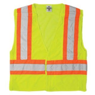 ML Kishigo 1174 Ultra Cool Polyester Mesh Breakaway Vest, 5X Large, Lime Safety Vests