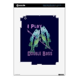 I Play Double Bass Fish iPad 3 Skin
