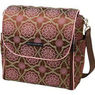 Petunia Pickle Bottom Boxy Backpack Teaberry Roll in Brown / Pink / Green 