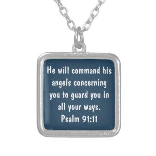 Psalm Bible Verse Necklace