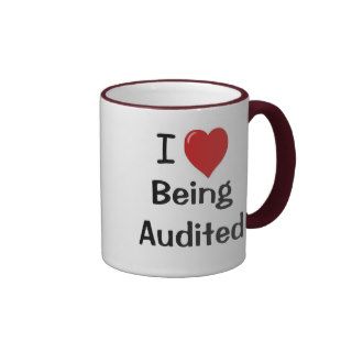 I Love Being Audited   Double sided Mugs