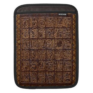 Mayan Hieroglyphics Panel iPad Sleeve