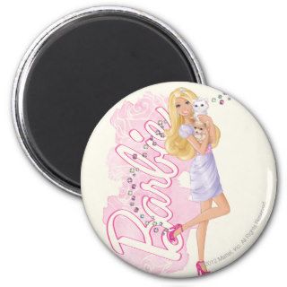 Barbie With Pets Magnet