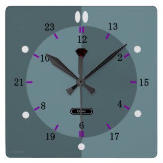 24 hour Wall Clock (Air Force Blue)