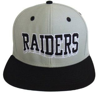 Los Angeles Raiders Snapback Hat Cap Wavy Script NWA Eazy E Grey Black 