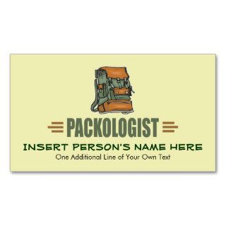 Funny Backpacking Business Cards