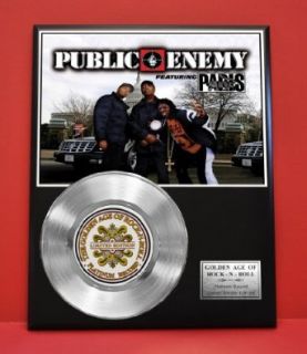 Public Enemy Non Riaa LTD Edition Platinum Record Display   Award Quality Music Memorabilia Wall Art   Entertainment Collectibles