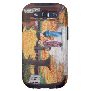 Pioneer Autumn Country Scene Acrylic Painting Galaxy SIII Cover