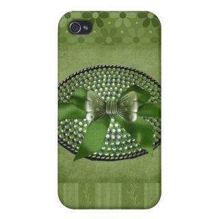 jeweled & Rhinestone faux I Phone Case Cover For iPhone 4