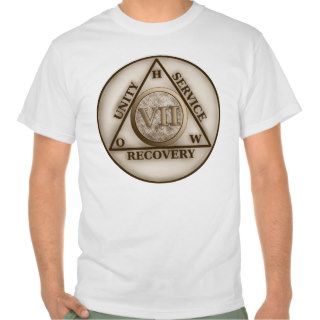 7 Year Sobriety AA Coin Medallion Value Shirt
