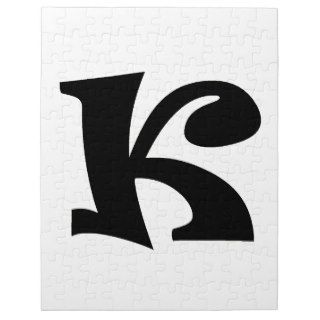 Letter K_large Jigsaw Puzzle