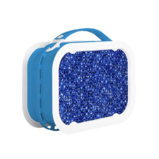 Blue Sequinned Bling Effect Lunch Boxes