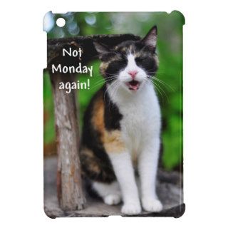 Not Monday Again Funny Kitty iPad Mini Case