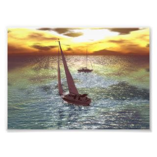 Sailing Art Photo   Into Forever