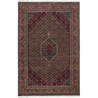 Hand knotted Mandara Burgundy New Zealand Wool Rug (8'9 x 11'3) Mandara 7x9   10x14 Rugs