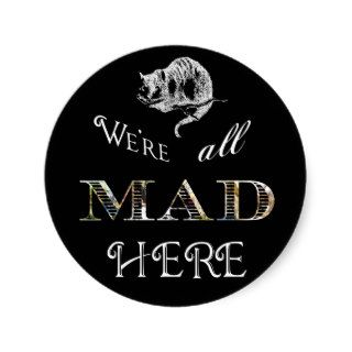 Cheshire Cat Mad Alice Sticker