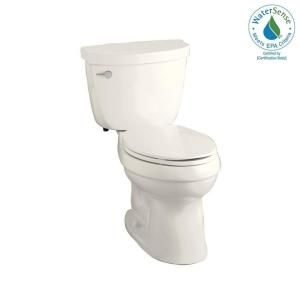 KOHLER Cimarron 2 piece 1.28 GPF High Efficiency Elongated Toilet with AquaPiston Flushing Technology in Biscuit K 3609 96