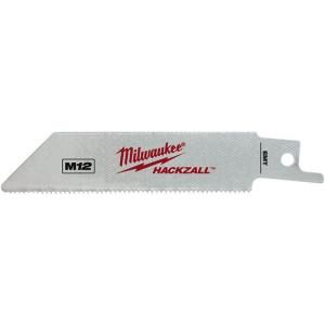 Milwaukee 4 in. 14 TPI Hackzall Reciprocating Saw Blades (5 Pack) 49 00 5418