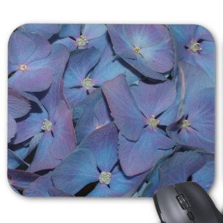 Hipster Girly Blue Purple Cute Flowers Mousepads