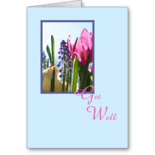 Religious Christian Get Well Card    Flowers