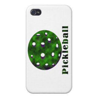pickleball clouded text n ball green.png iPhone 4 cover