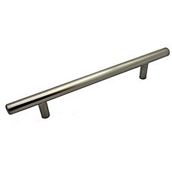 GlideRite 8 inch Satin Nickel Solid Zinc Cabinet Bar Pulls (Set of 10) GlideRite Cabinet Hardware