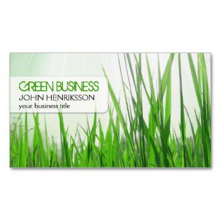 Eco Friendly Lawn Care Business Card